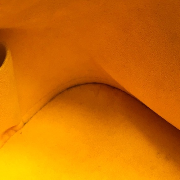 Louis Vuitton Epi Alma Tote Bag Handbag Leather Mimosa Orange Yellow - Picture 11 of 15